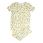 Surfboard Waves Big Kid Pajama S/s