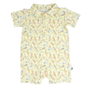 Surfboard Waves Polo Romper