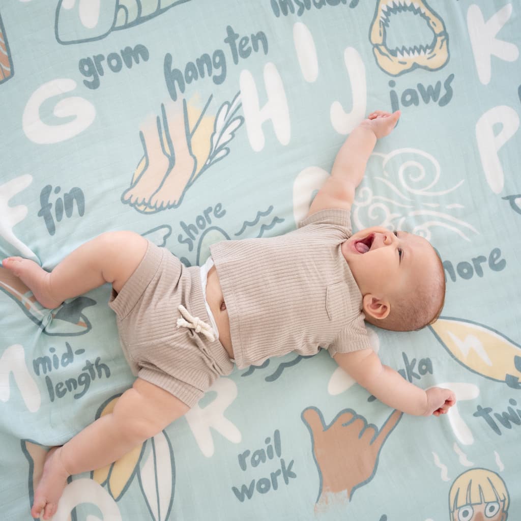 Surfing Abcs Baby Quilt