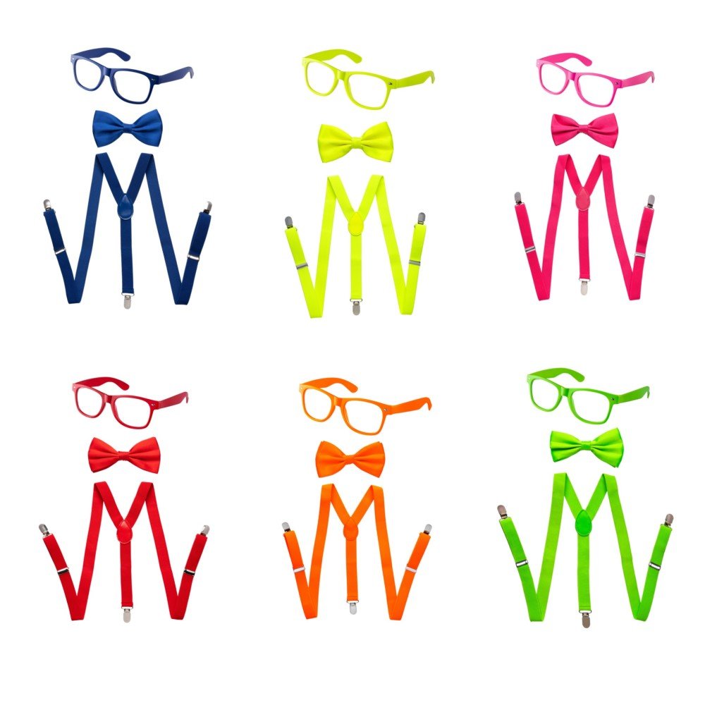Suspenders, Bowtie And Sunglasses Set - Kids