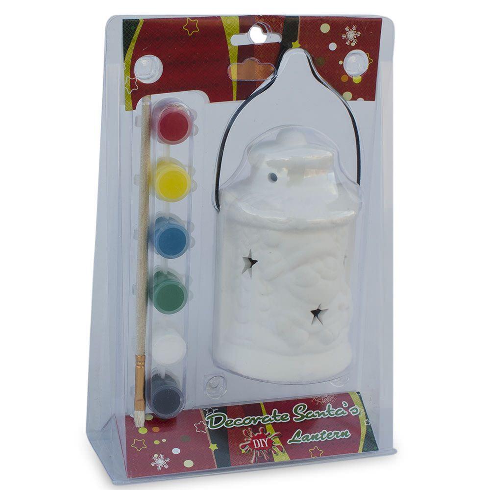 Diy Craft Kit: Paint Your Own Santa's Lantern With Led Light