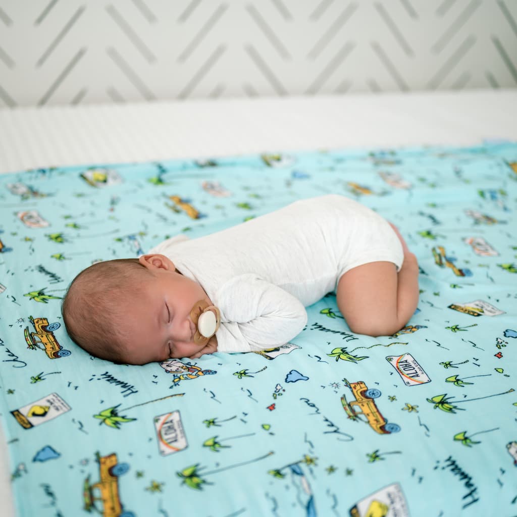 We Go Holoholo Muslin Swaddle