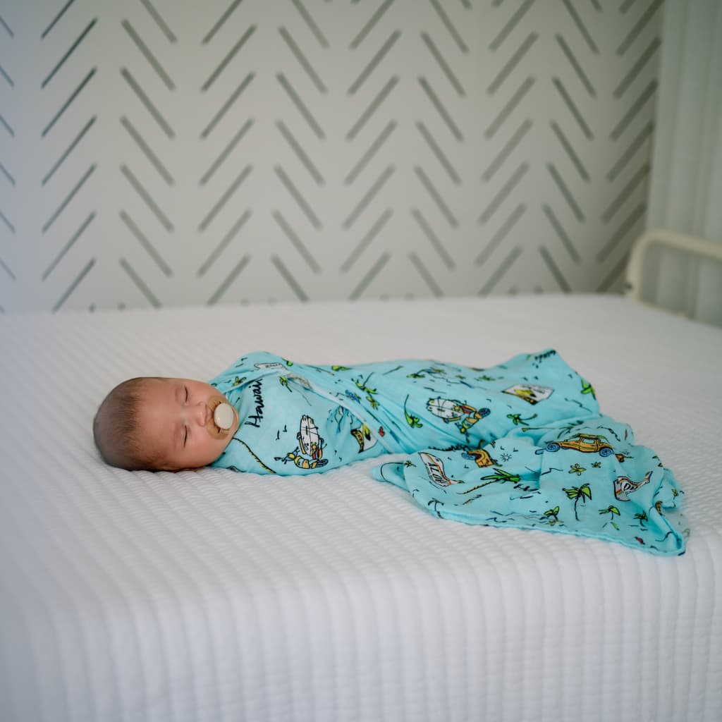 We Go Holoholo Muslin Swaddle