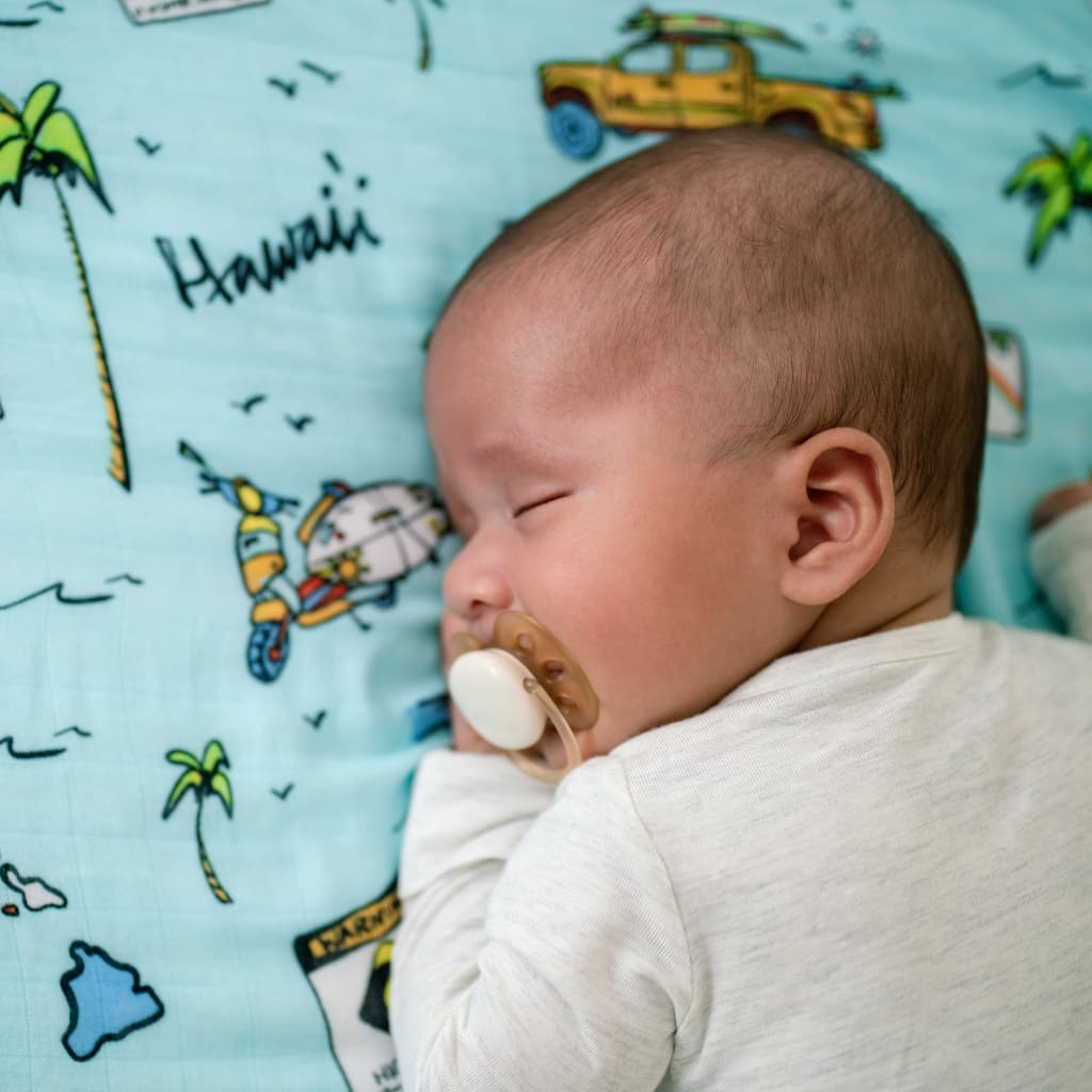 We Go Holoholo Muslin Swaddle