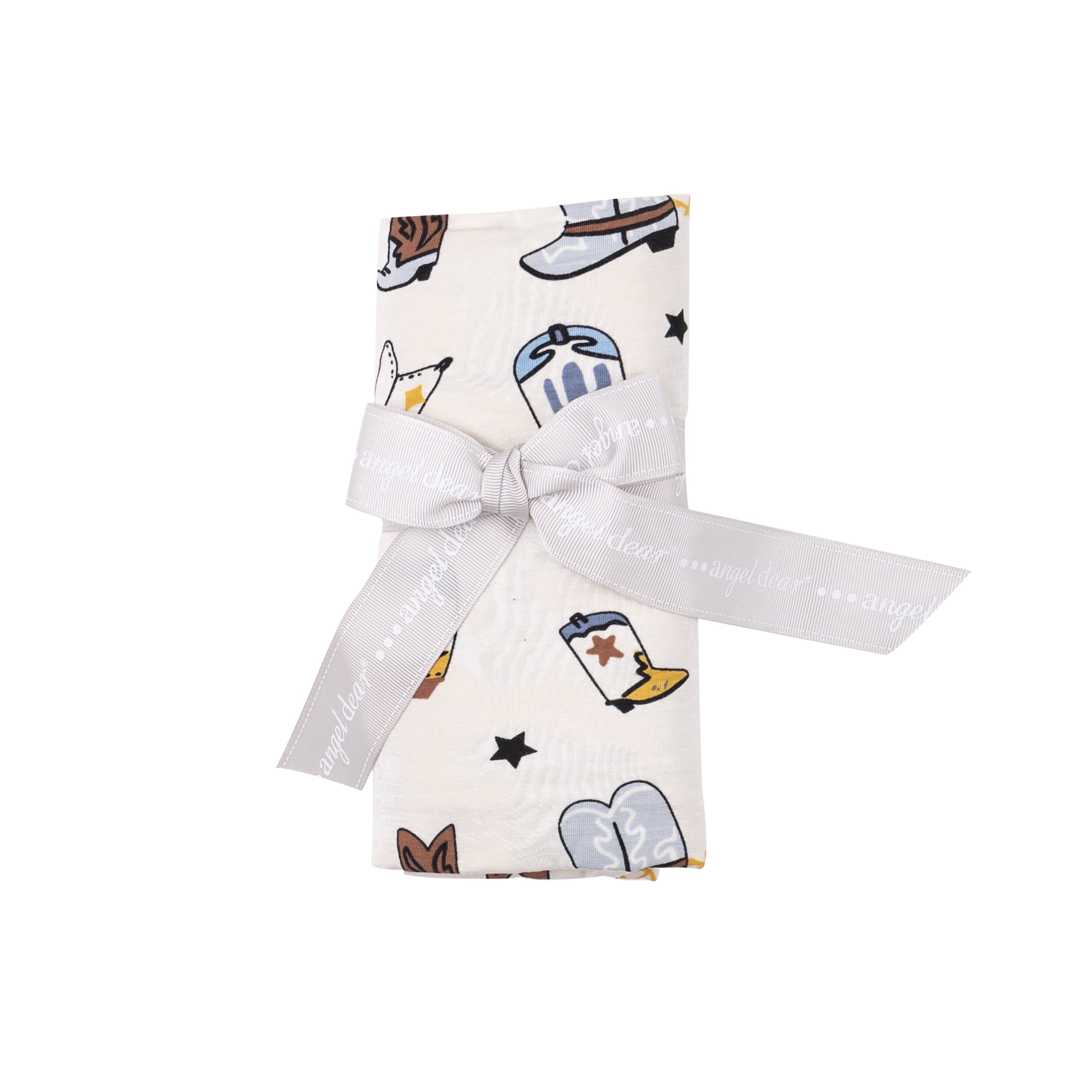 Swaddle Blanket - Boots Blue