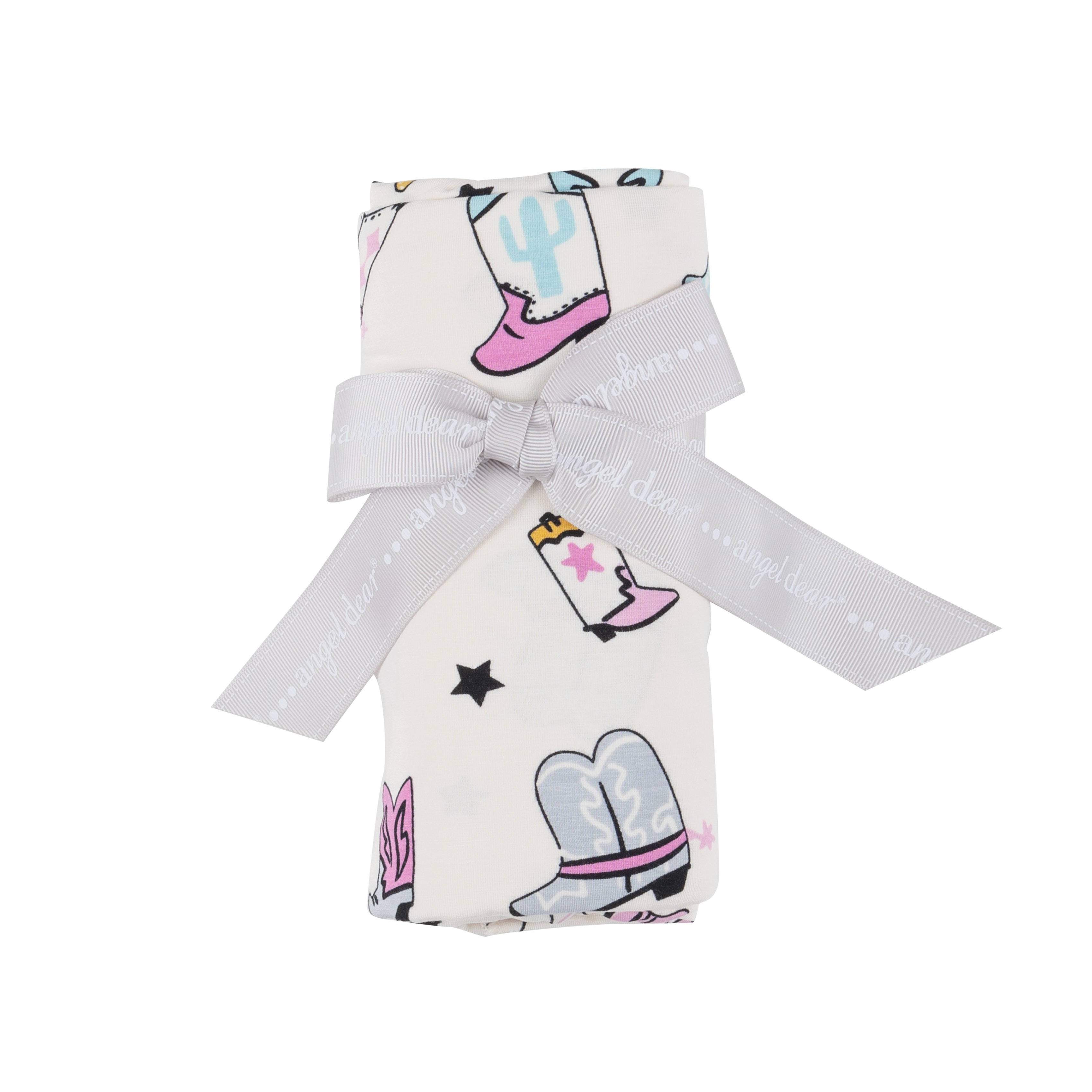 Swaddle Blanket - Boots Pink