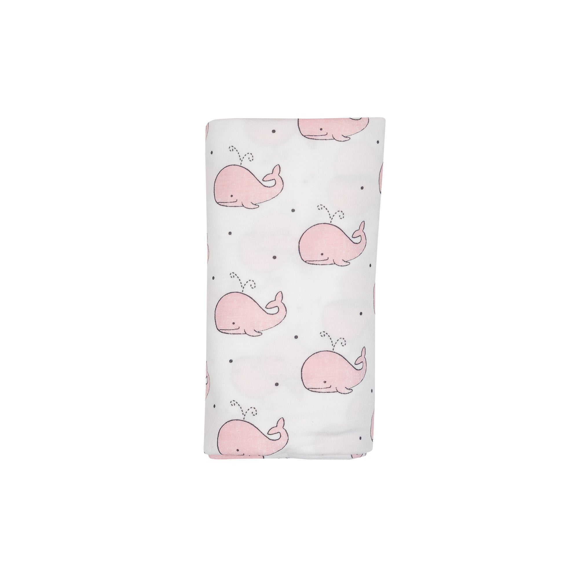 Swaddle Blanket - Bubbly Whale Pink