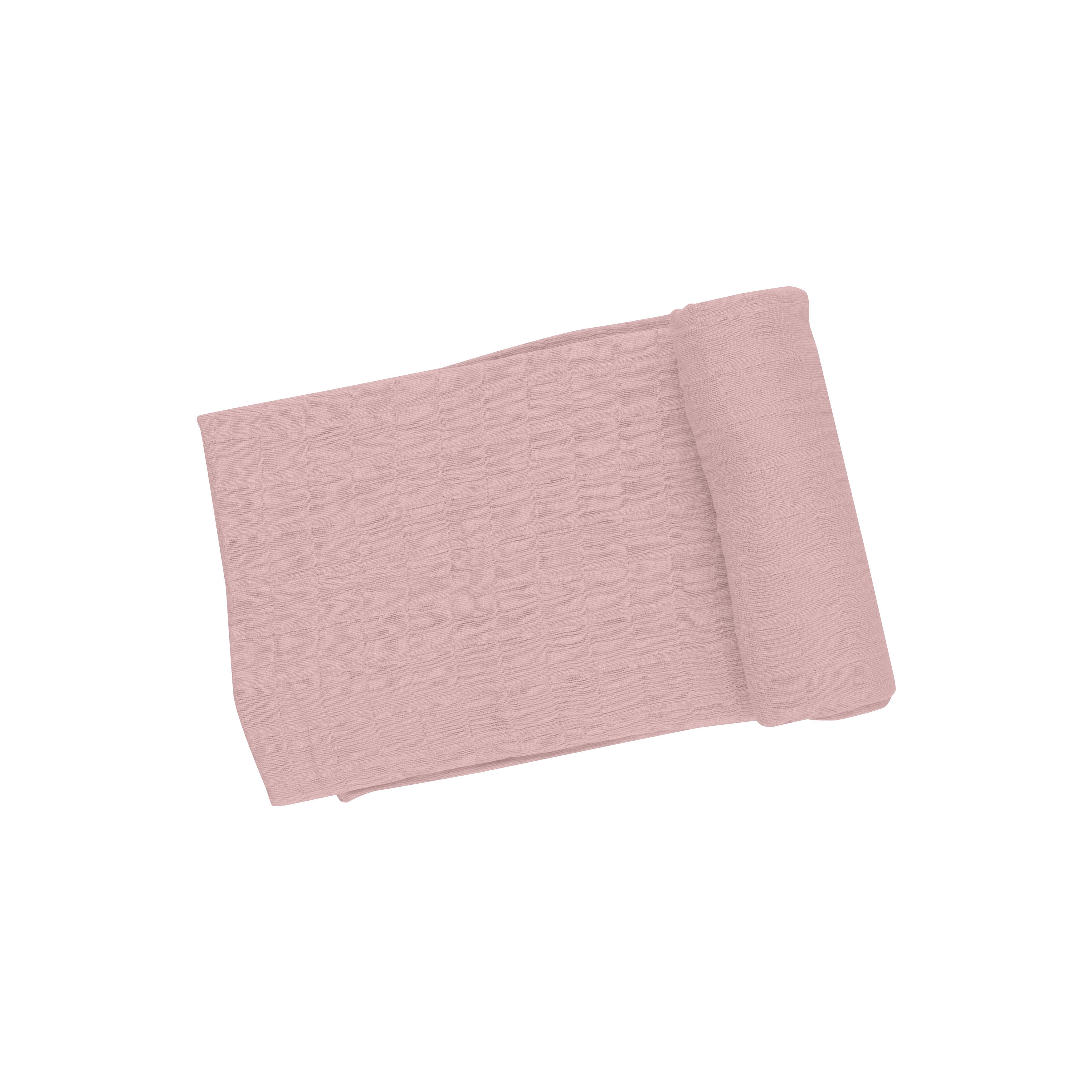 Swaddle Blanket - Dusty Pink Solid Muslin