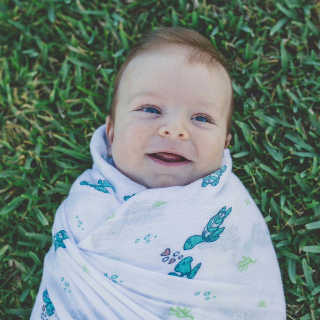 Honu Honi Muslin Swaddle Blanket