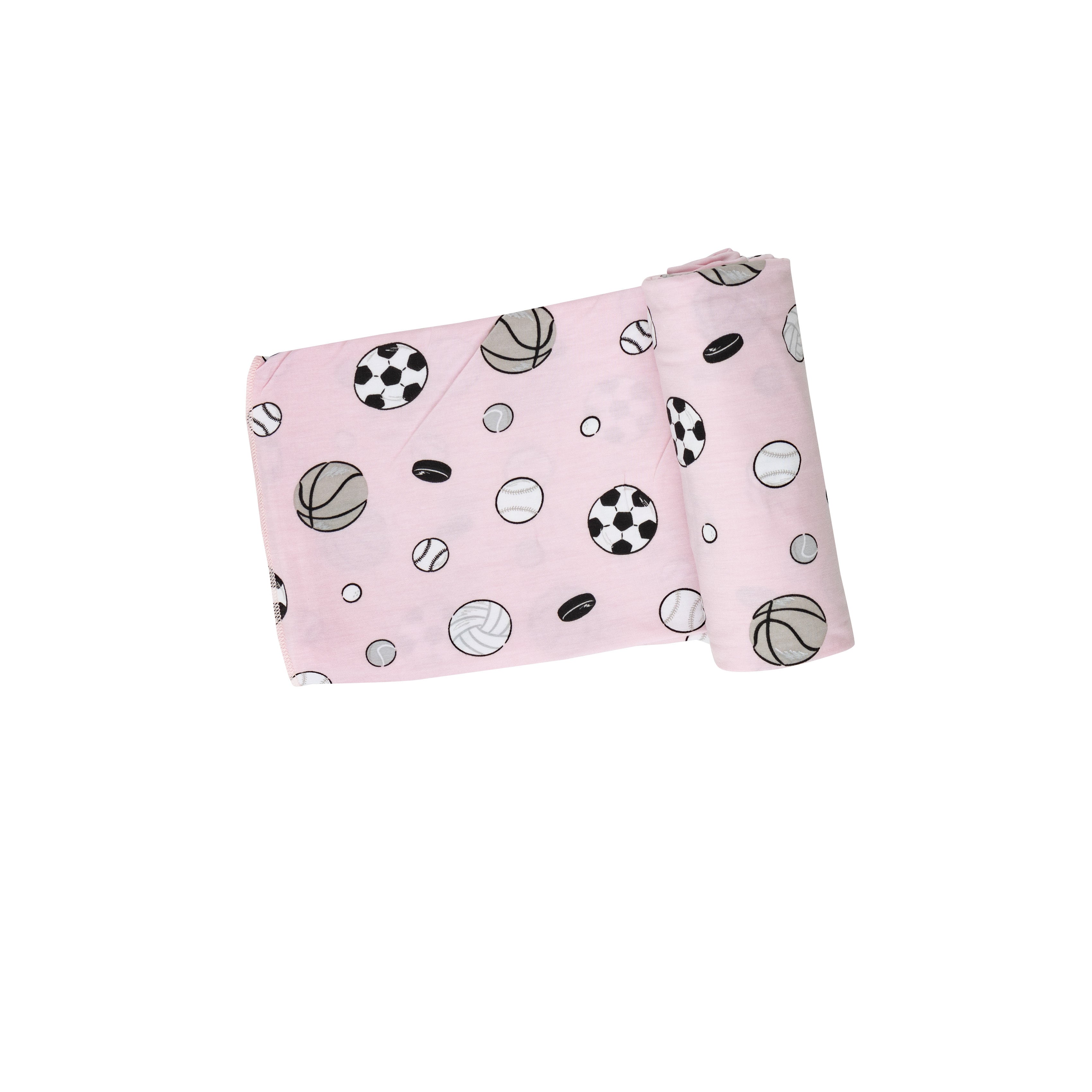Swaddle Blanket - Sports Ball Pink
