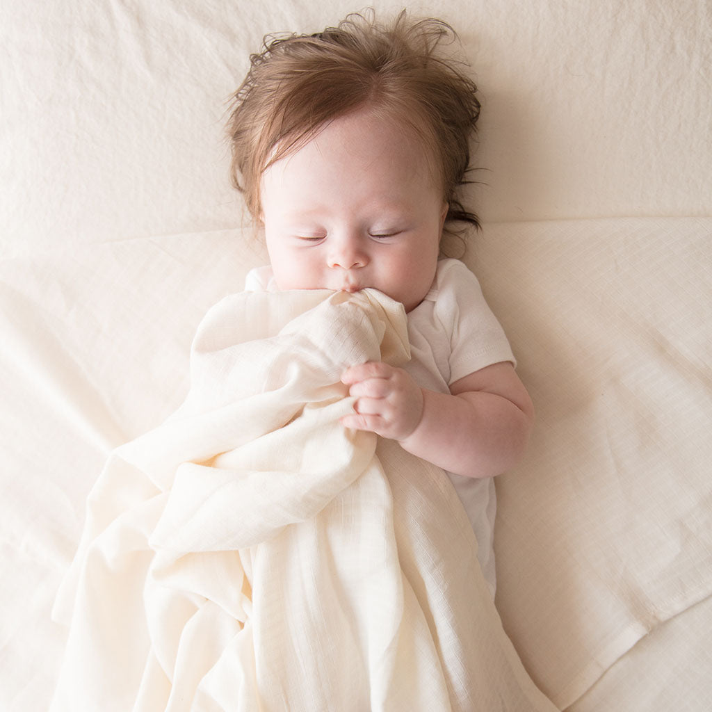 Organic Cotton Muslin Baby Bundle Set And Crib Sheet
