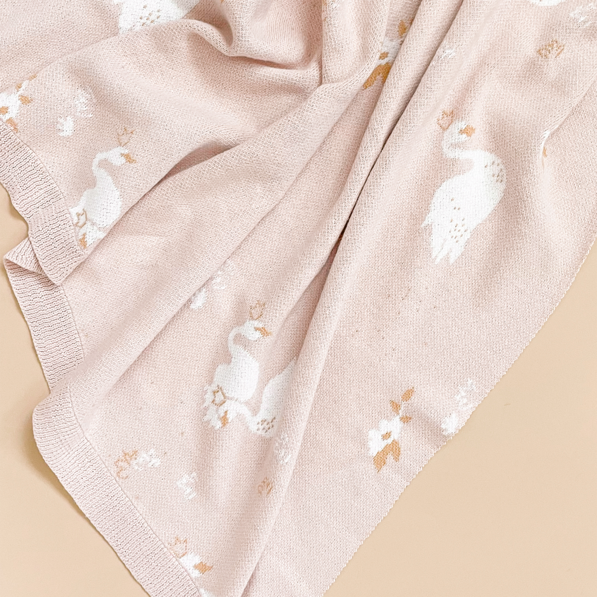 Organic Cotton Blanket Swan