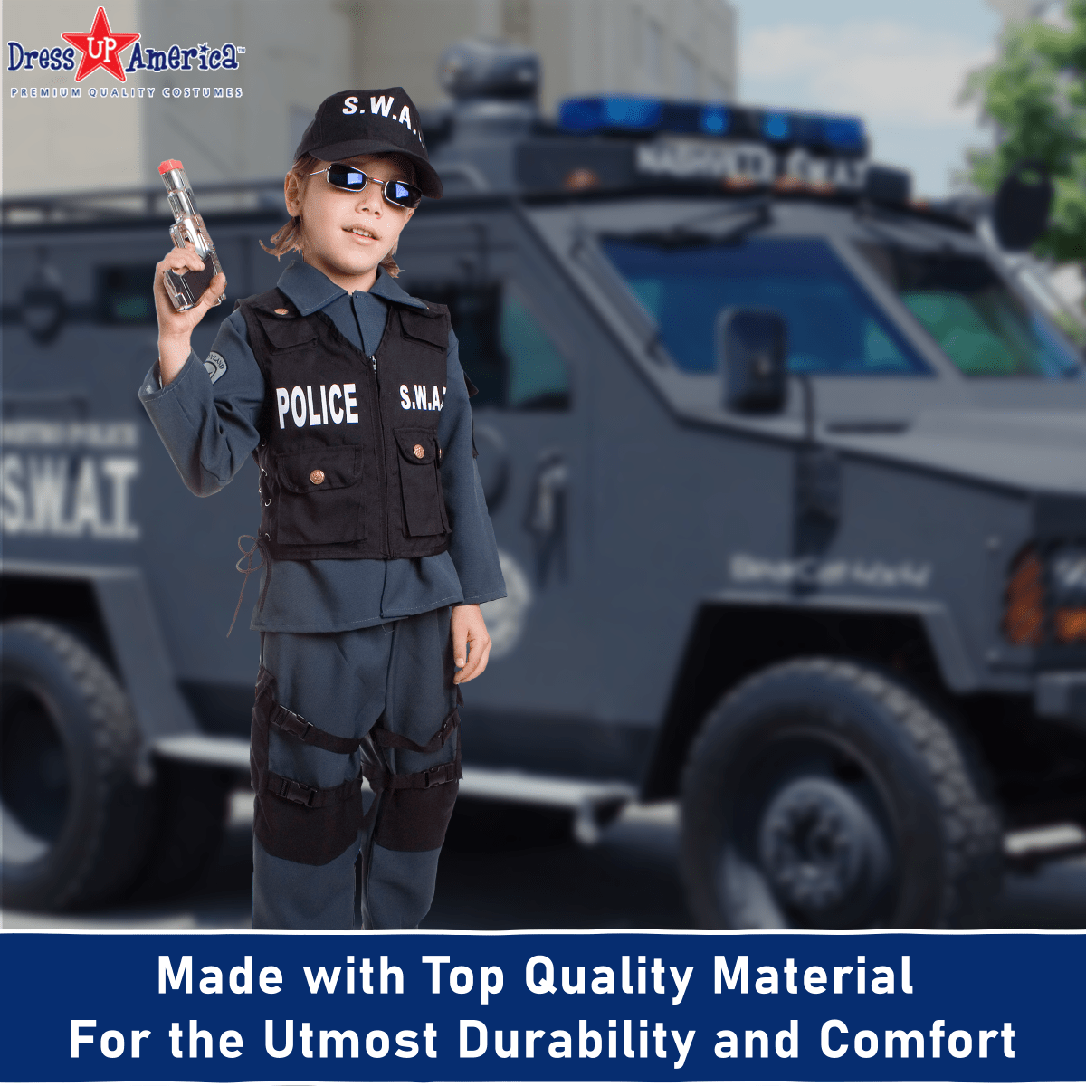 S.w.a.t. Police Officer Costume - Kids