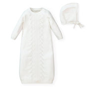 Sweater Gown And Bonnet Set