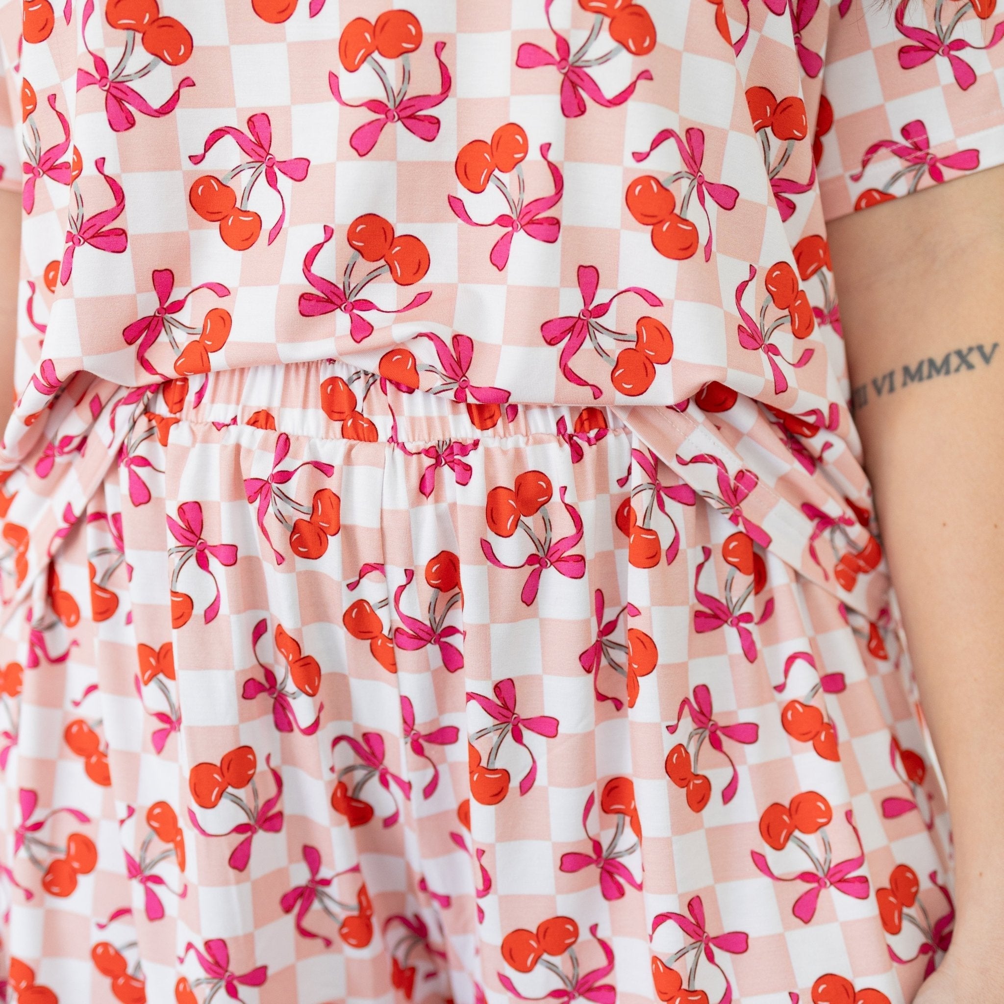 Sweet Cherry Love Weekender Shorts Set