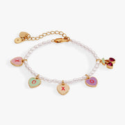 Sweethearts® ‘xoxo’ Heart Charm Beaded Pearl Bracelet