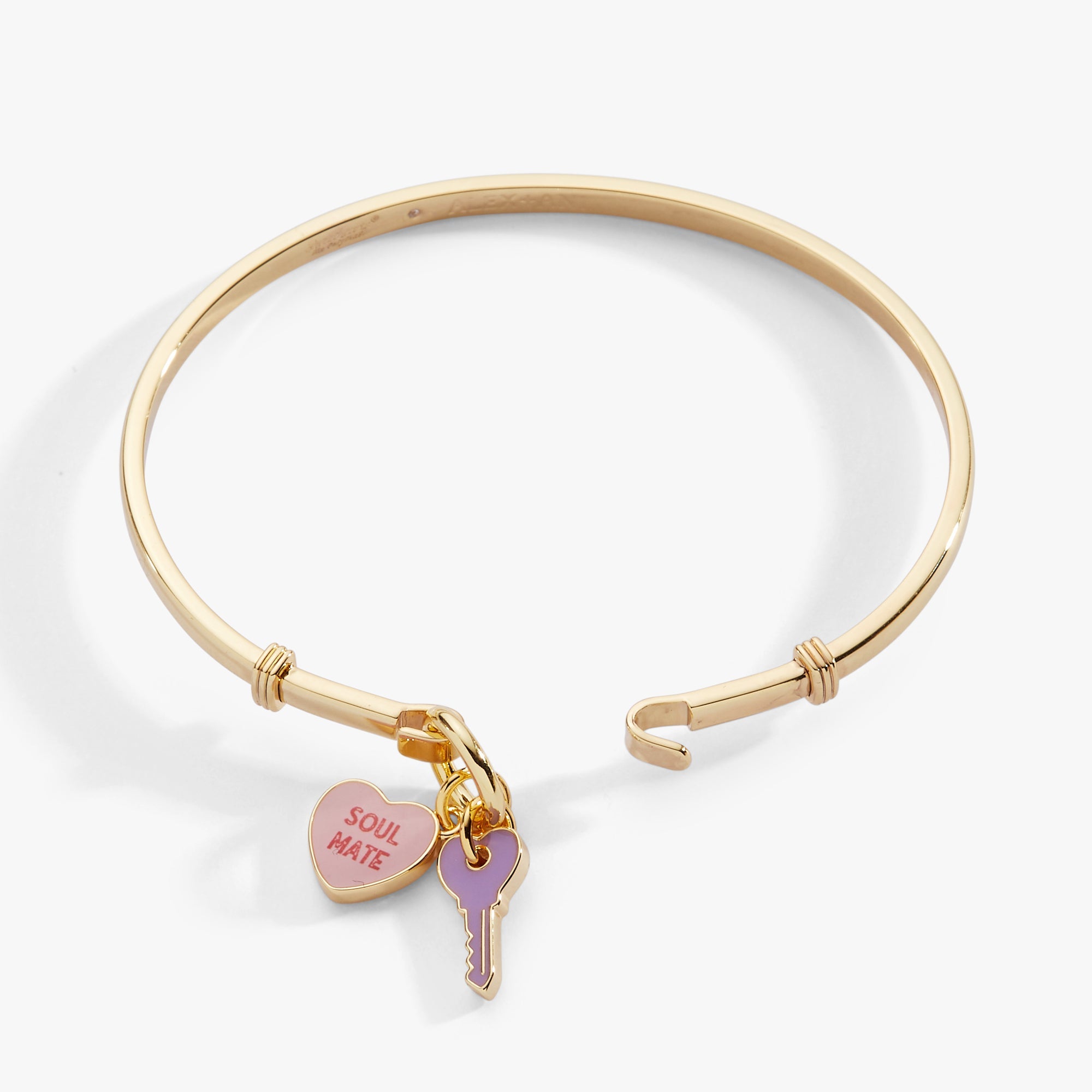 Sweethearts® ‘soul Mate’ Heart & Key Tension Bangle