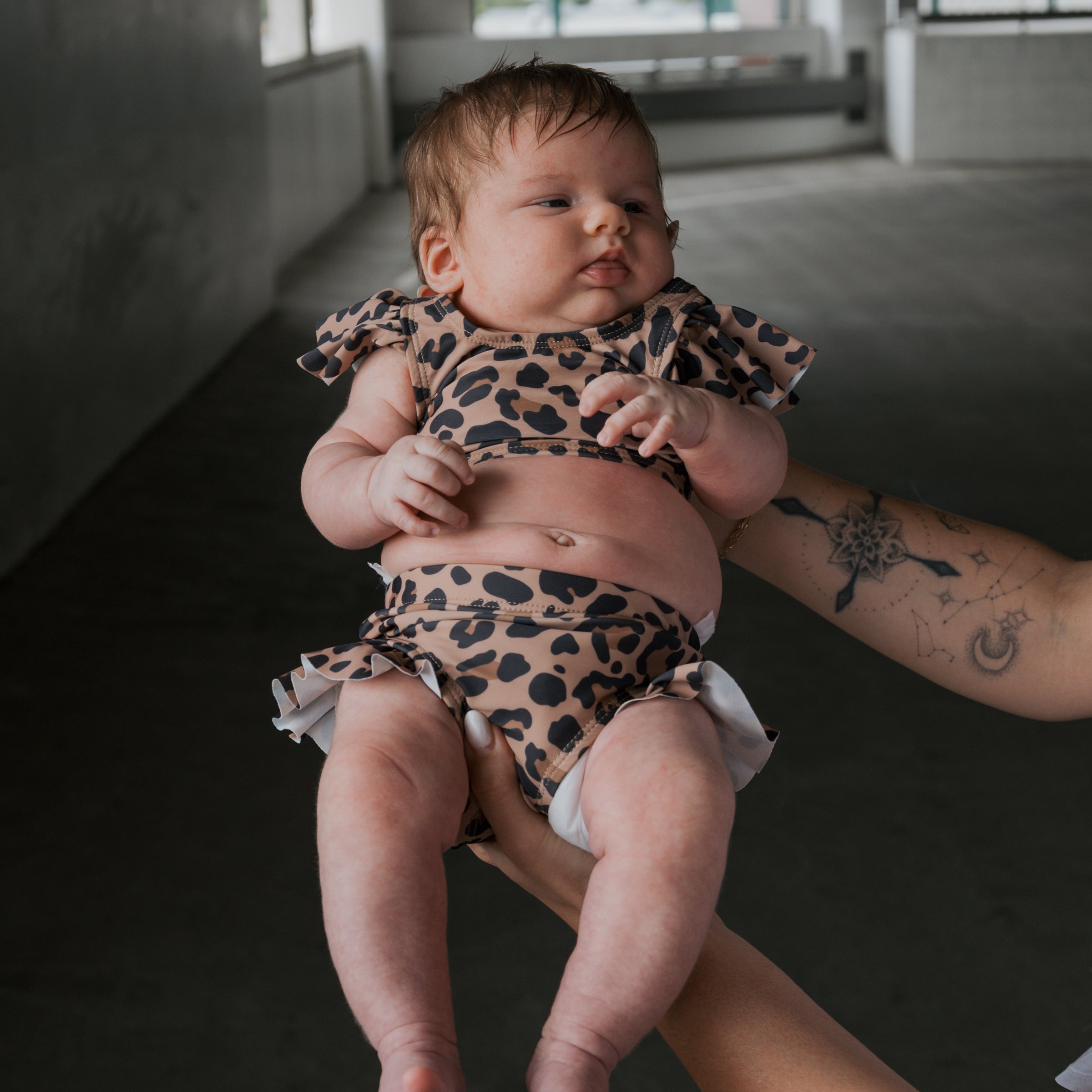 Girl's Two Piece Swimsuit | Leopard