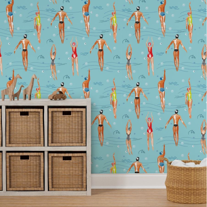 Palm Tree Retro Style Wallpaper - House Wallpapers