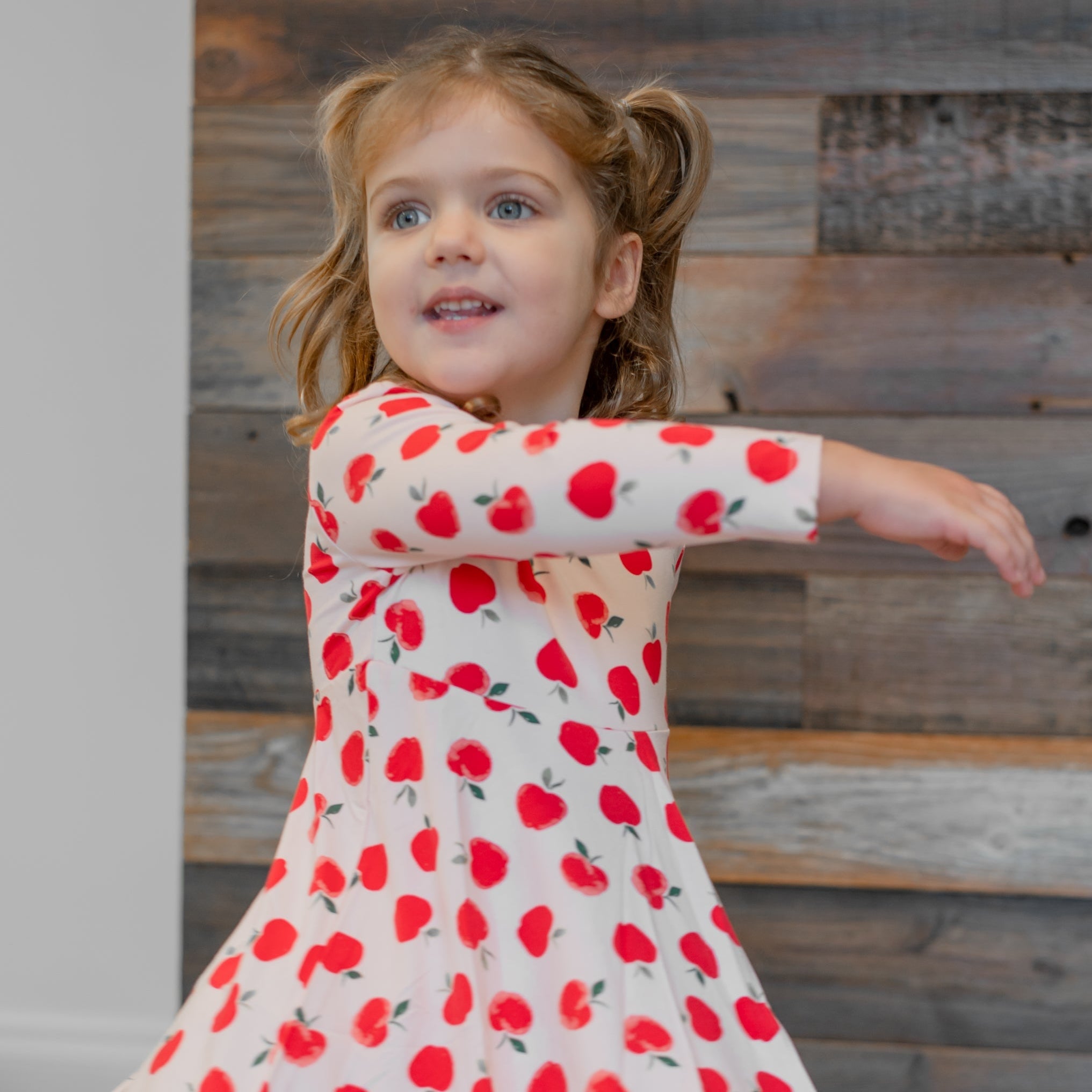 Swirly Girl Dress - Snow White