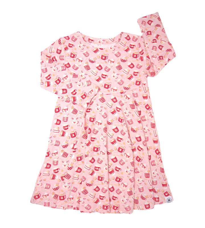 Swirly Girl Dress - Cocoa & Cider