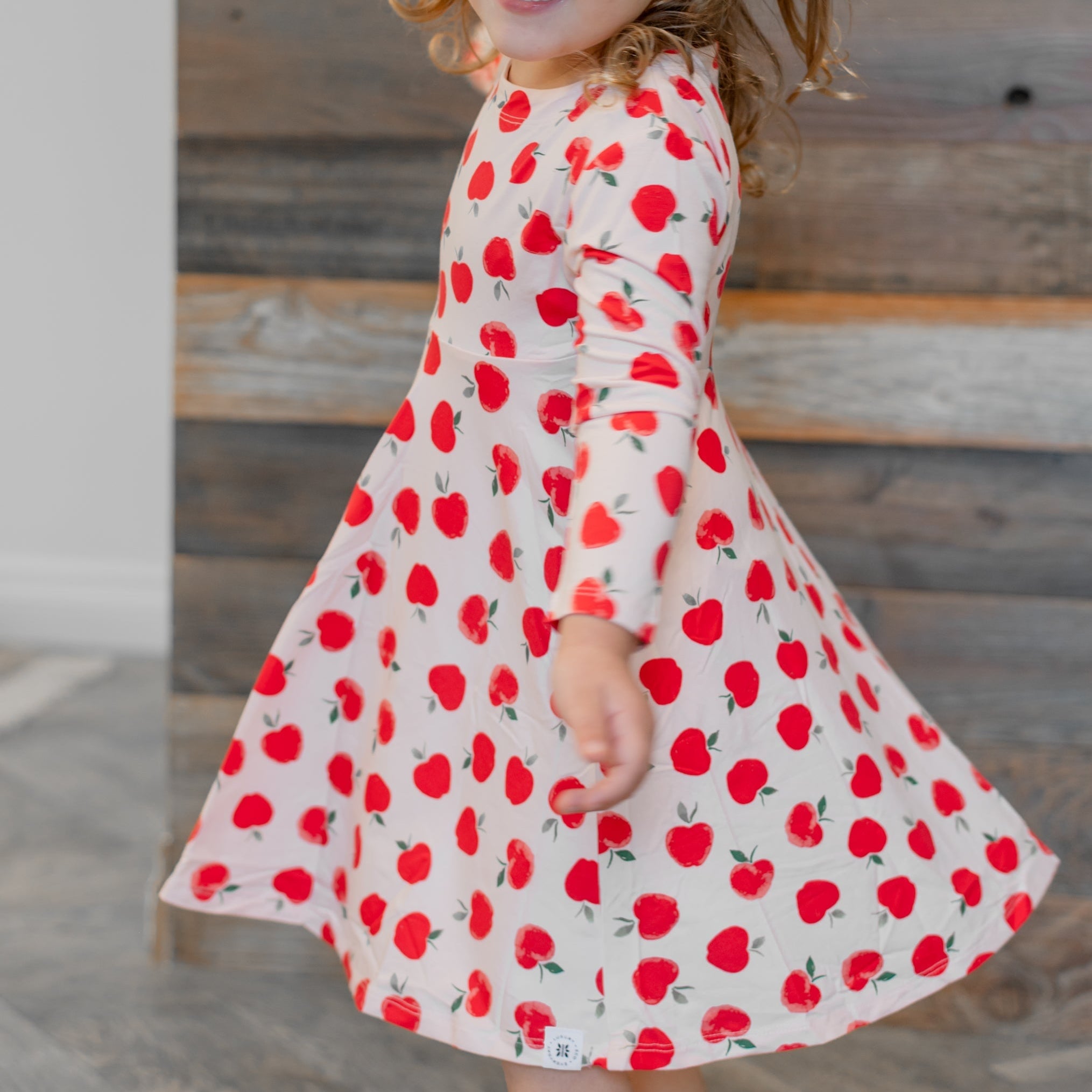 Swirly Girl Dress - Snow White