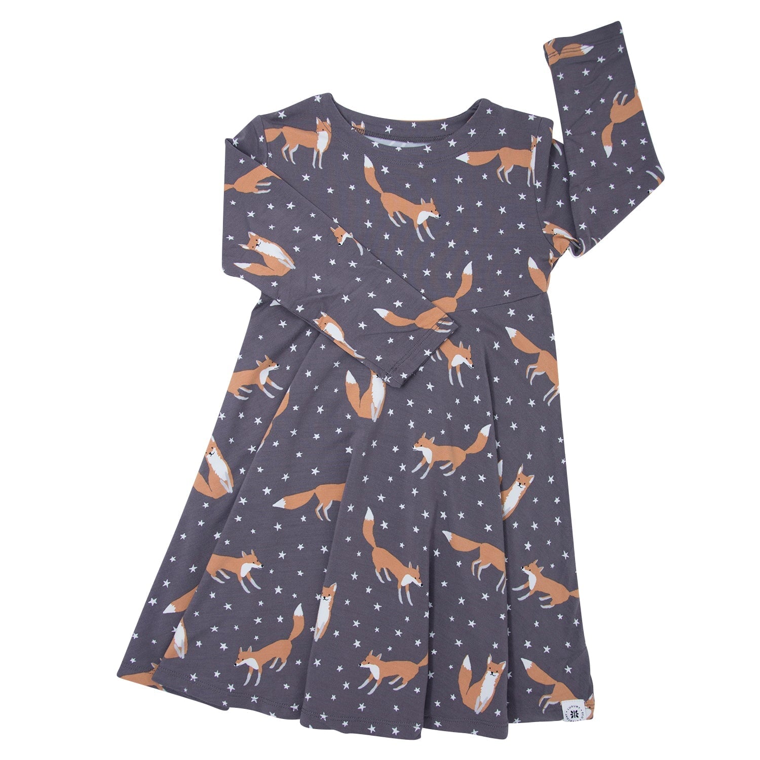 Swirly Girl Dress - Night Fox