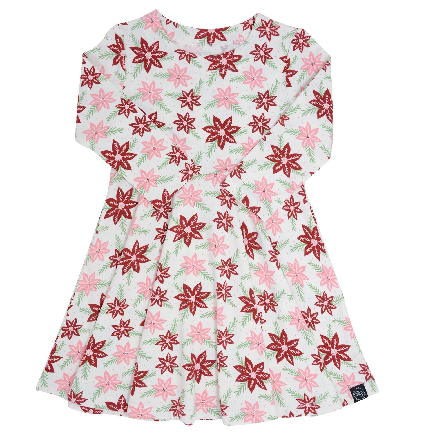 Swirly Girl Dress - Poinsettia