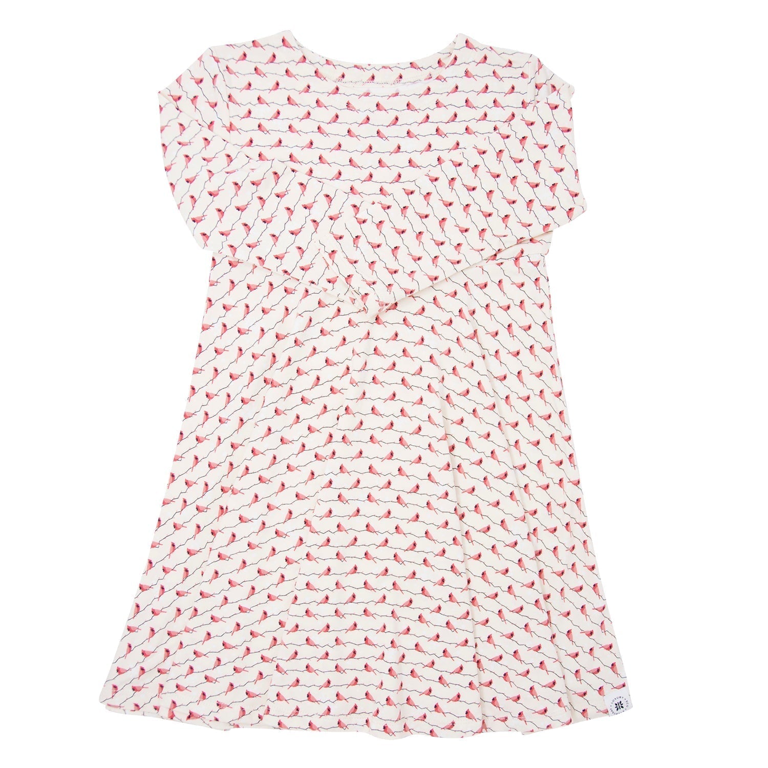 Swirly Girl Dress - Cardinals