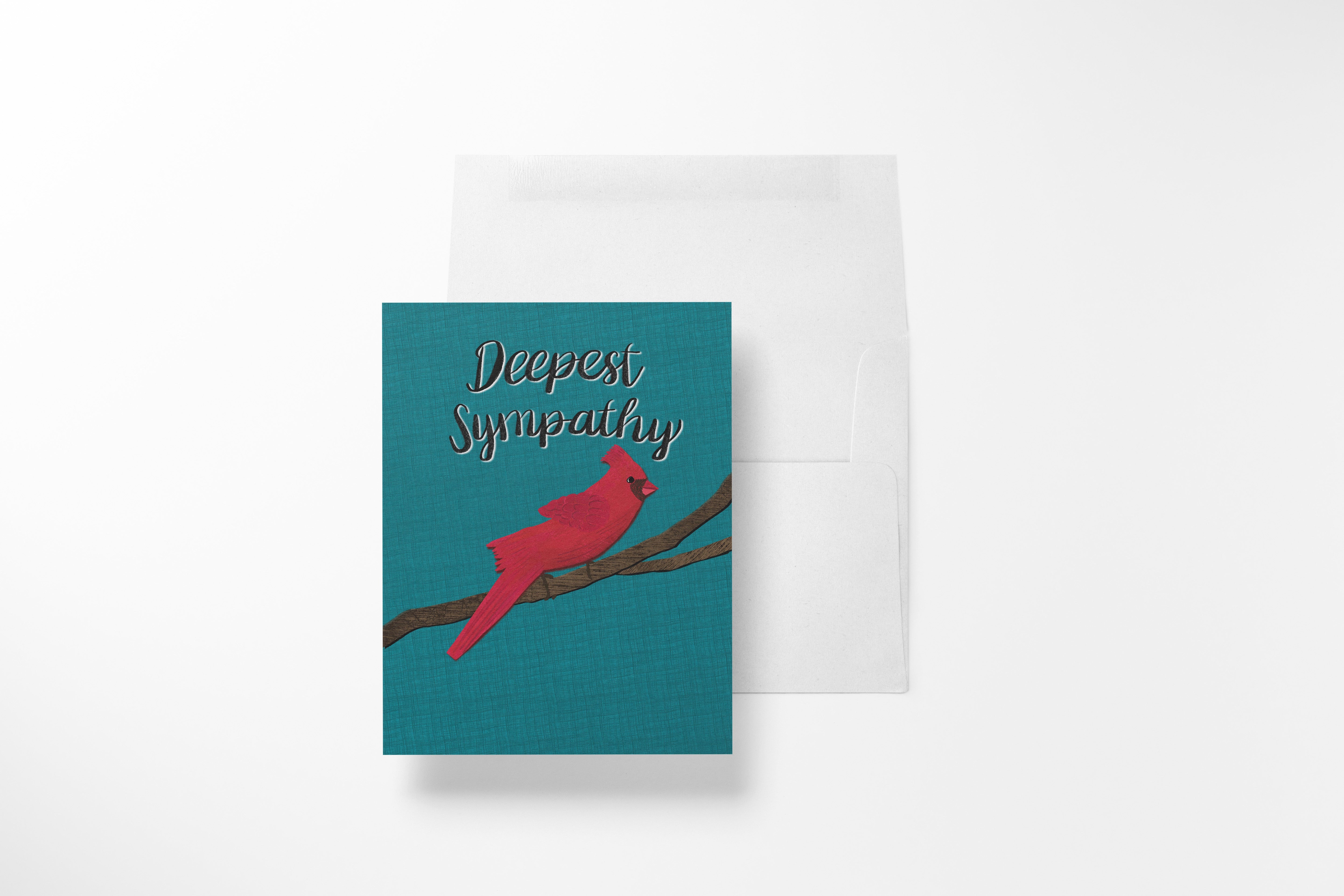 Deepest Sympathy Cardinal Greeting Card