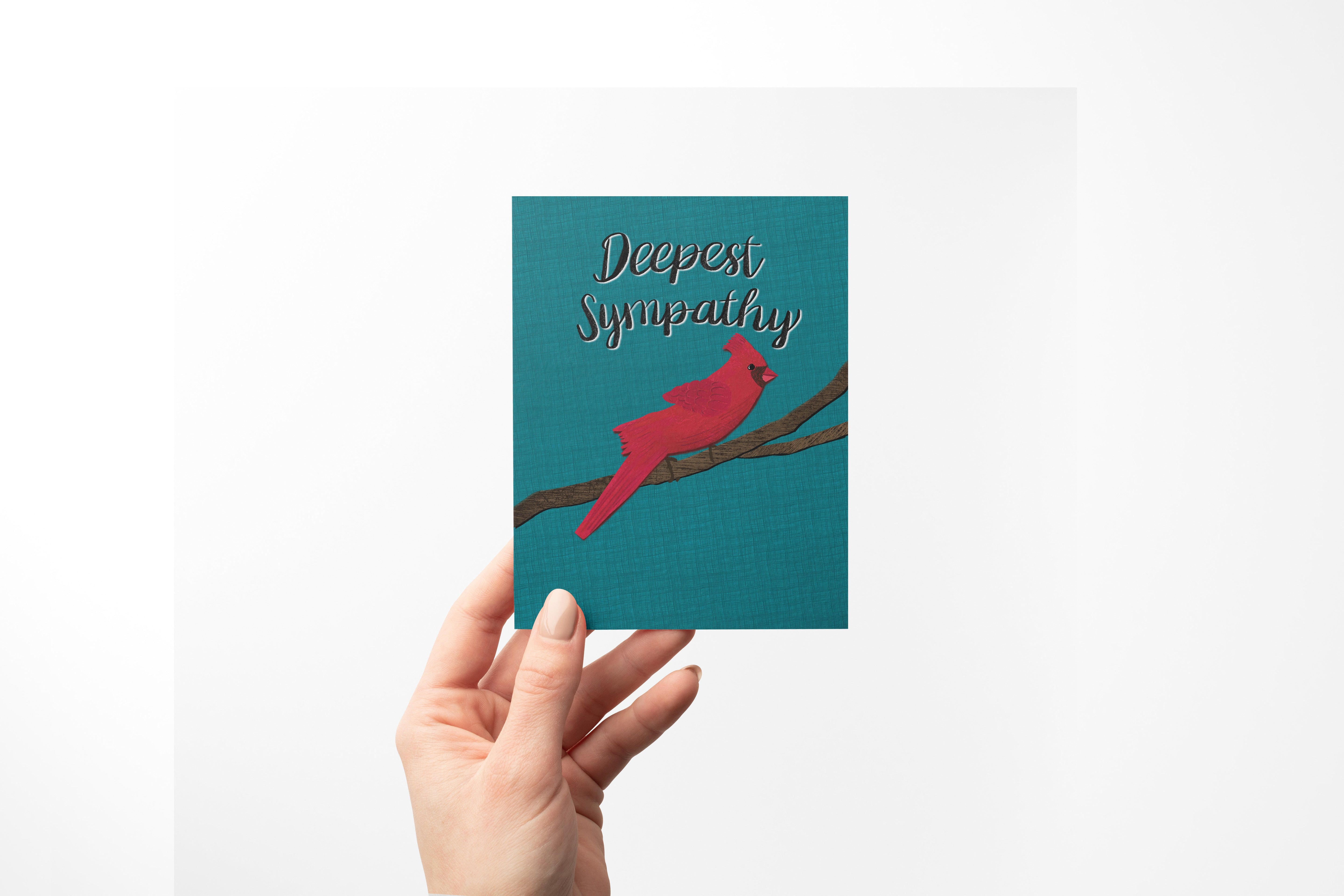 Deepest Sympathy Cardinal Greeting Card