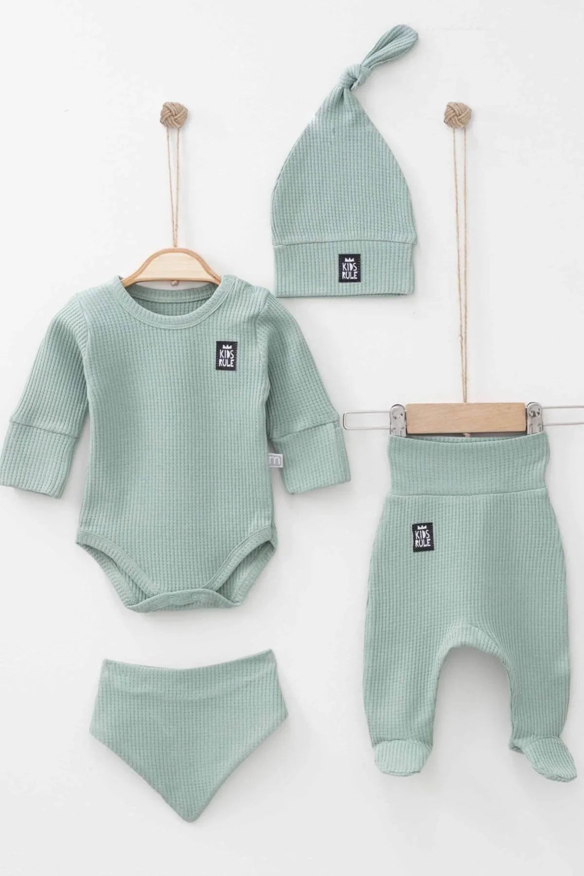 Jasper Baby Green Clothes Set - 4 Pcs