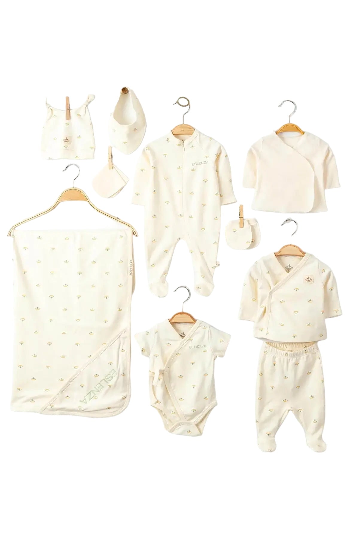 Organic Cotton Newborn Coming Home Set - 10 Pcs