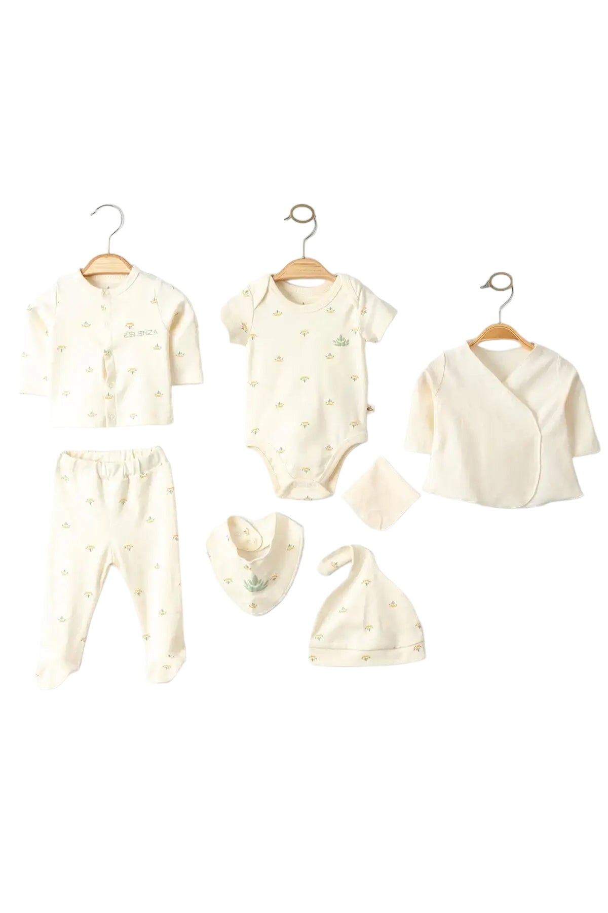 Organic Cotton Newborn Coming Home Set - 7 Pcs