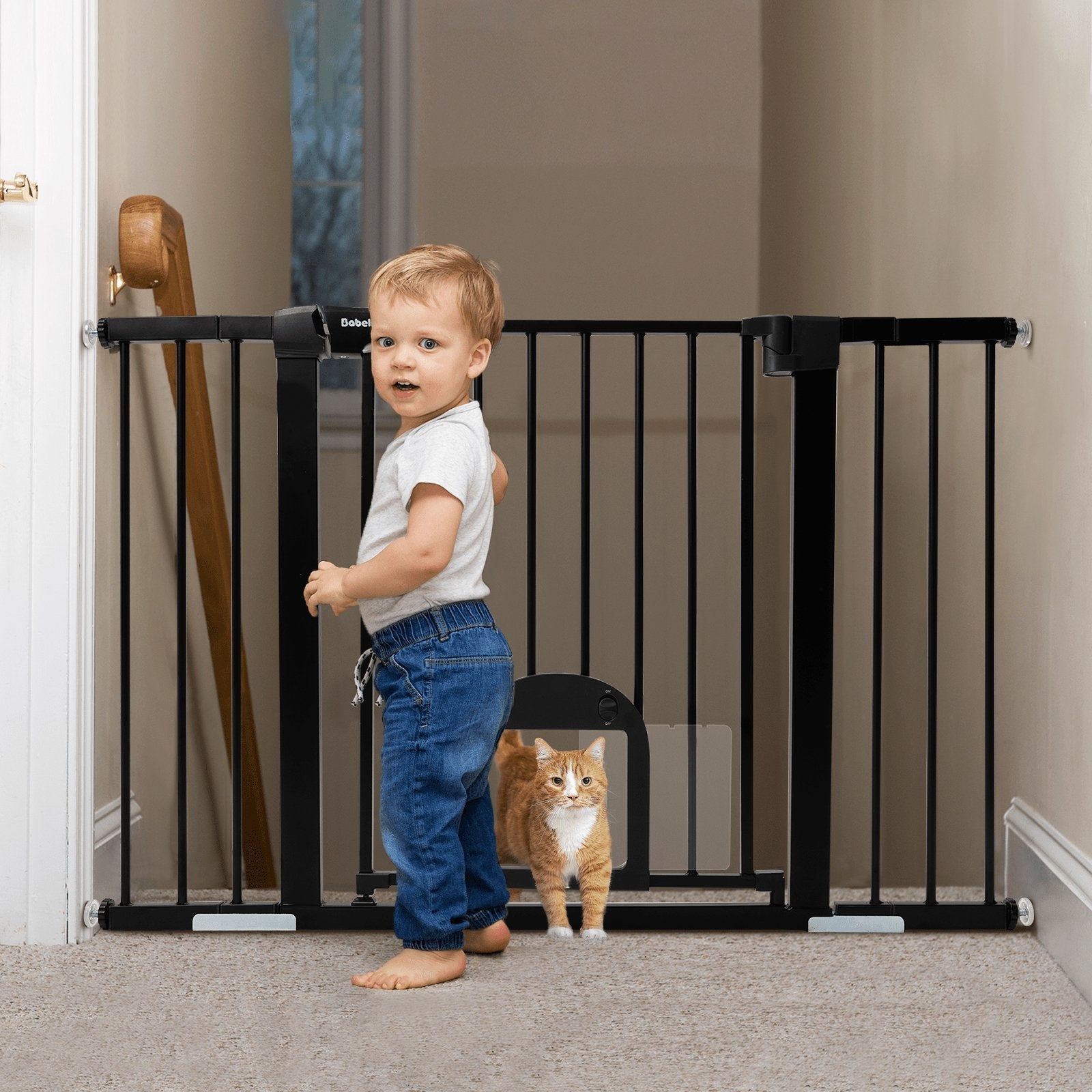 Catprivilege T7 | Expandable Stylish Baby Gate With Cat Door (copy)