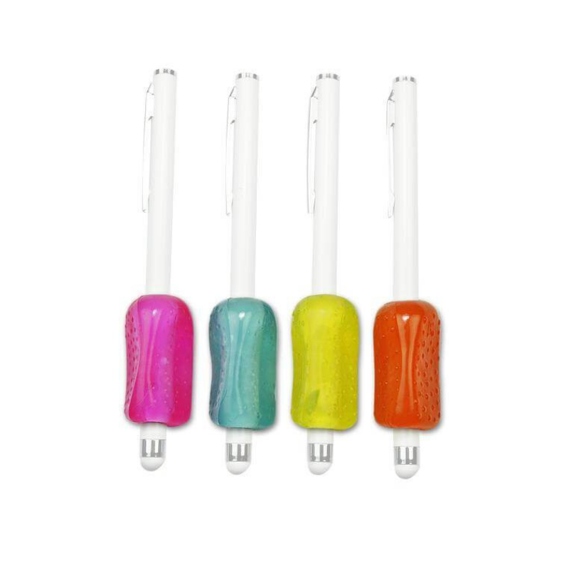 4 Ergonomic Textured Grips For Stylus (stylus Pen Not Included)