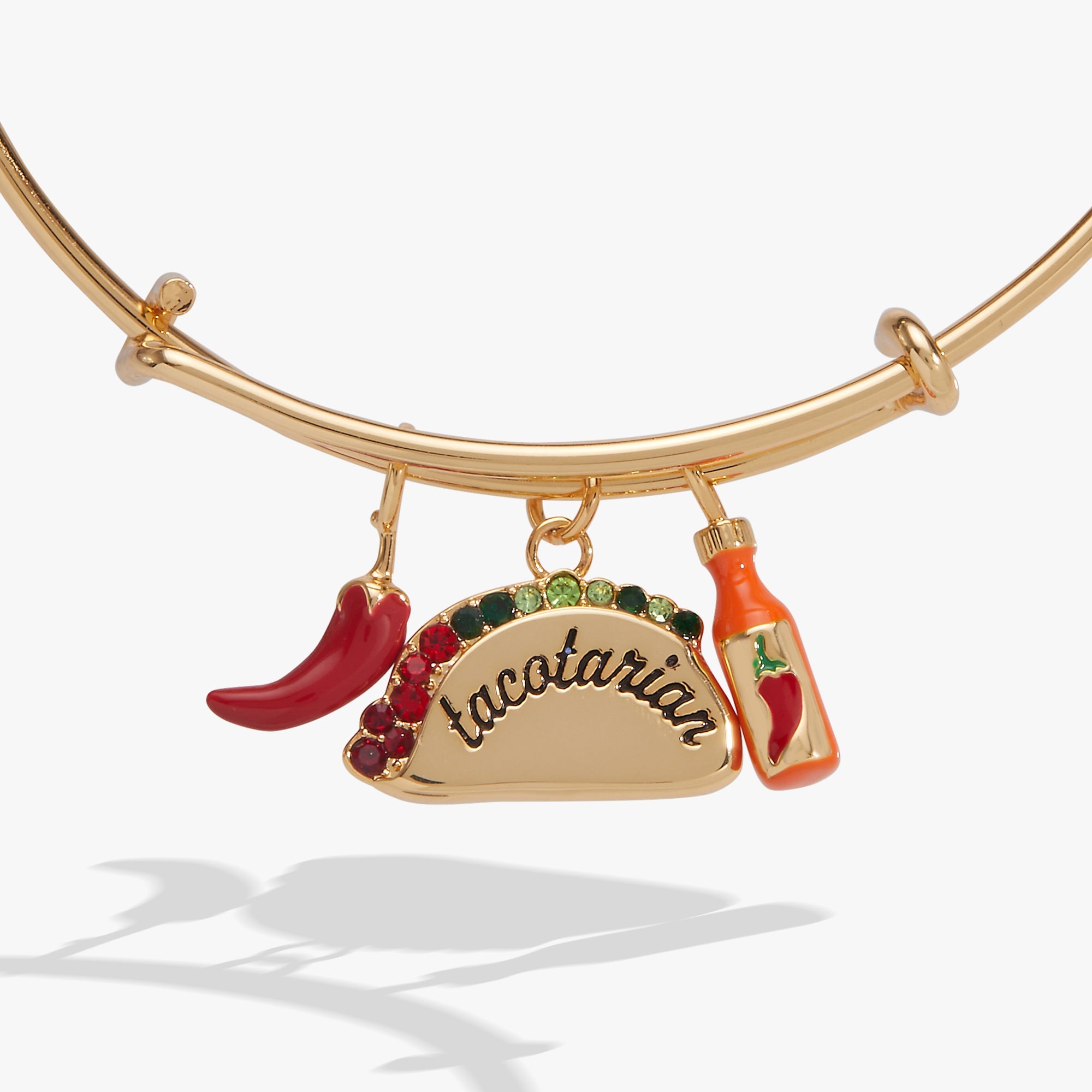 'tacotarian' Multi Charm Bangle