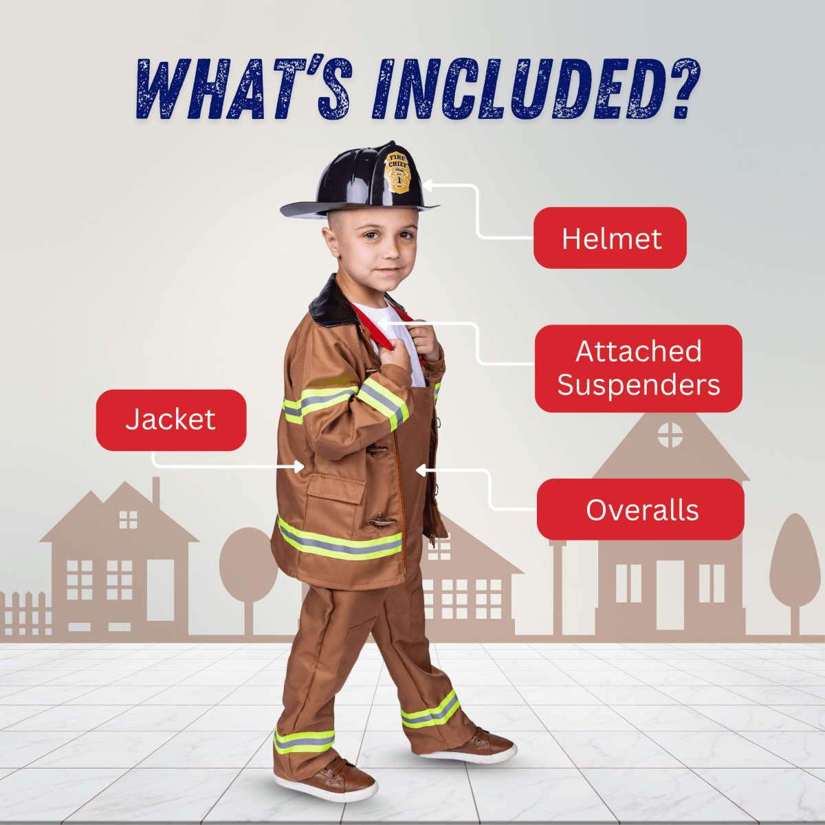 Fire Fighter Costume - Kids