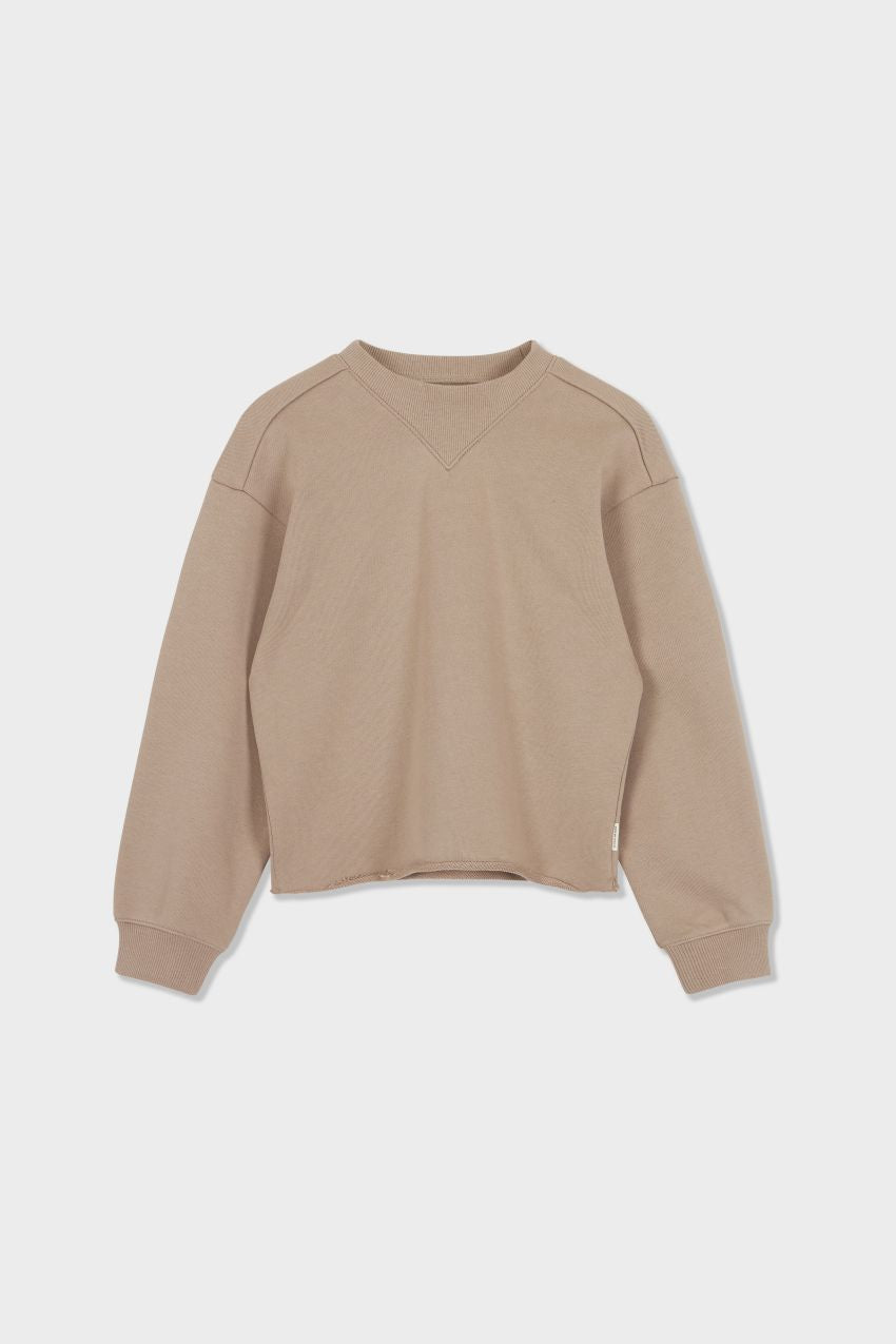 Organic Cotton Cropped Sweatshirt