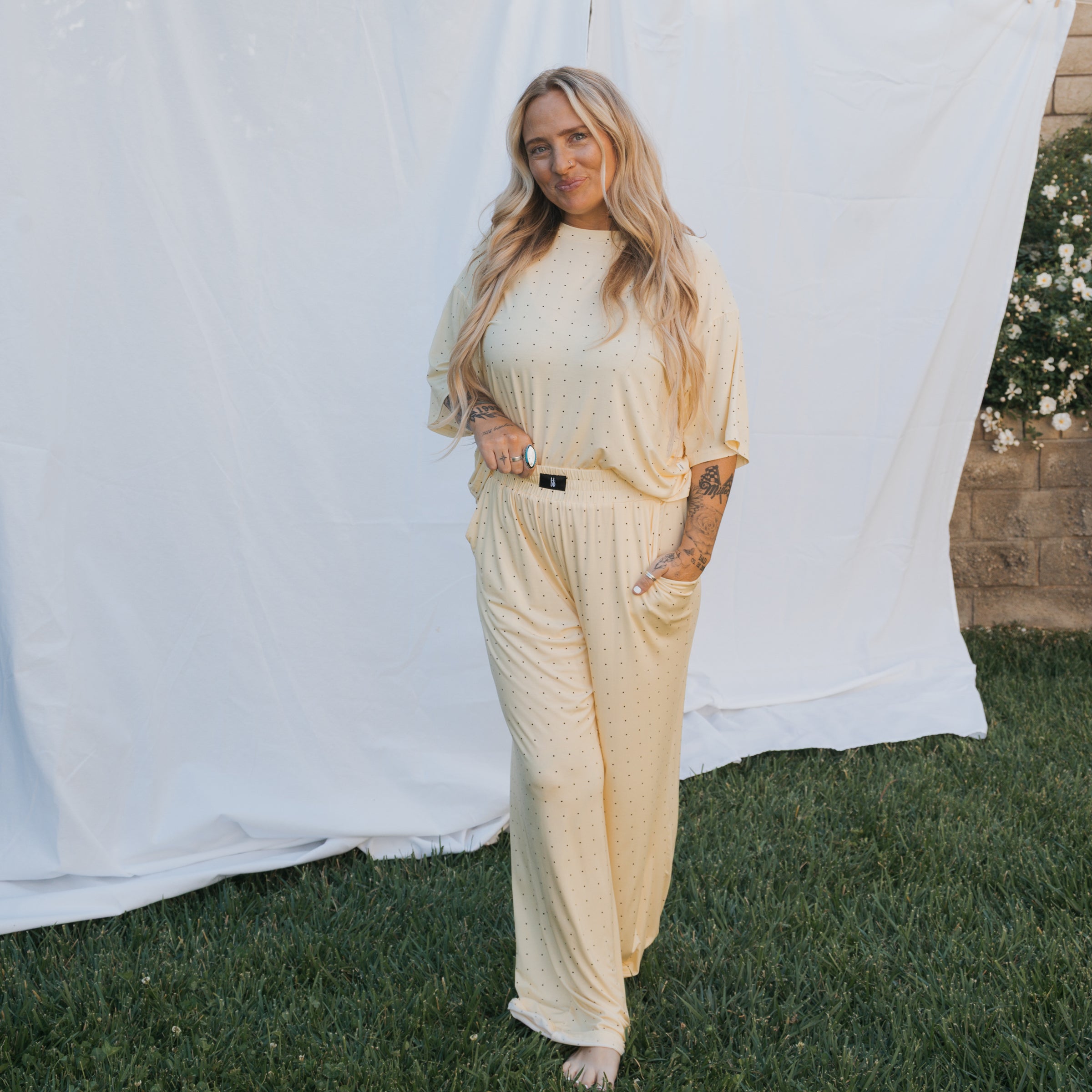 Women's Boxy Tee Lounge Set | Veda