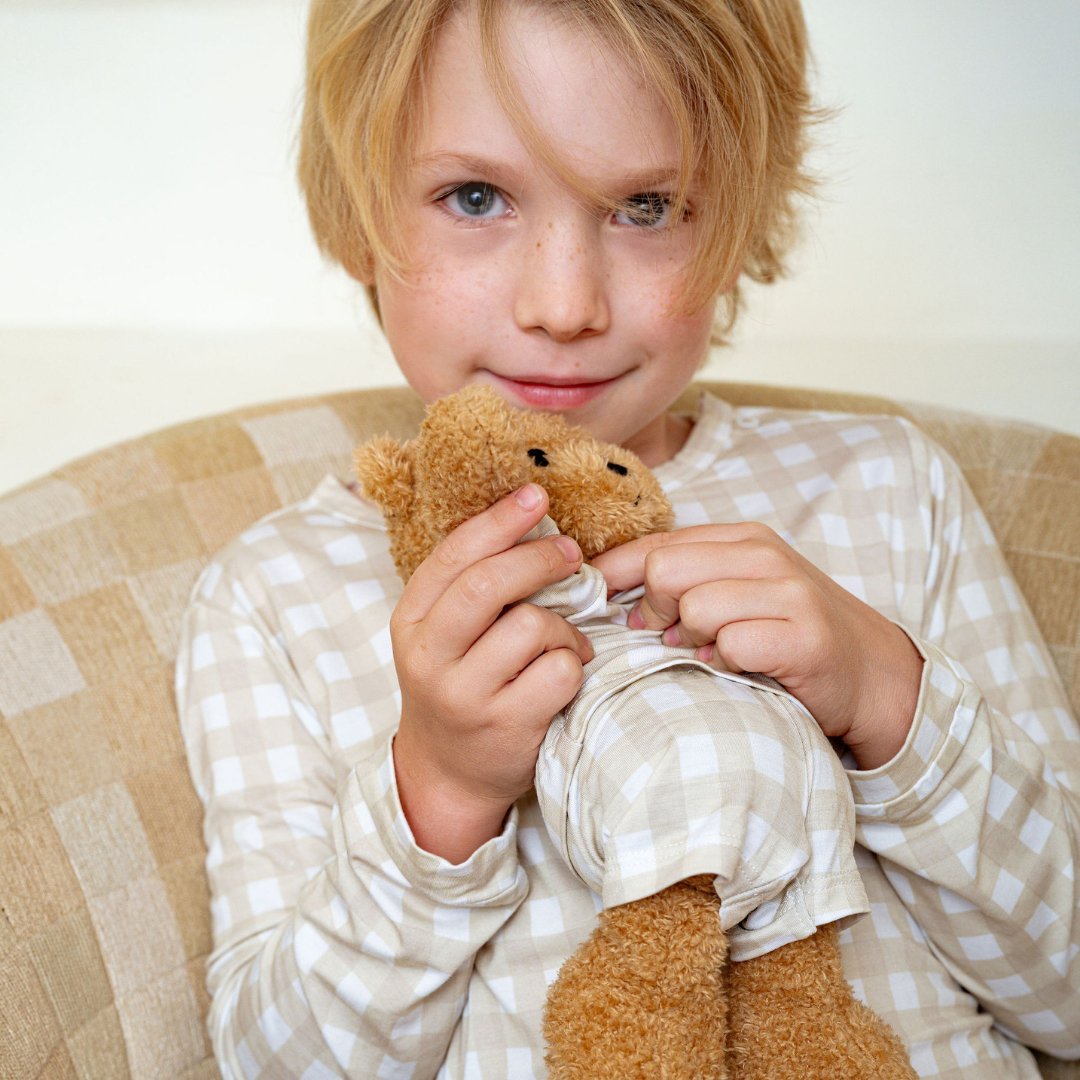 Teddy Plush Toy: Gingham