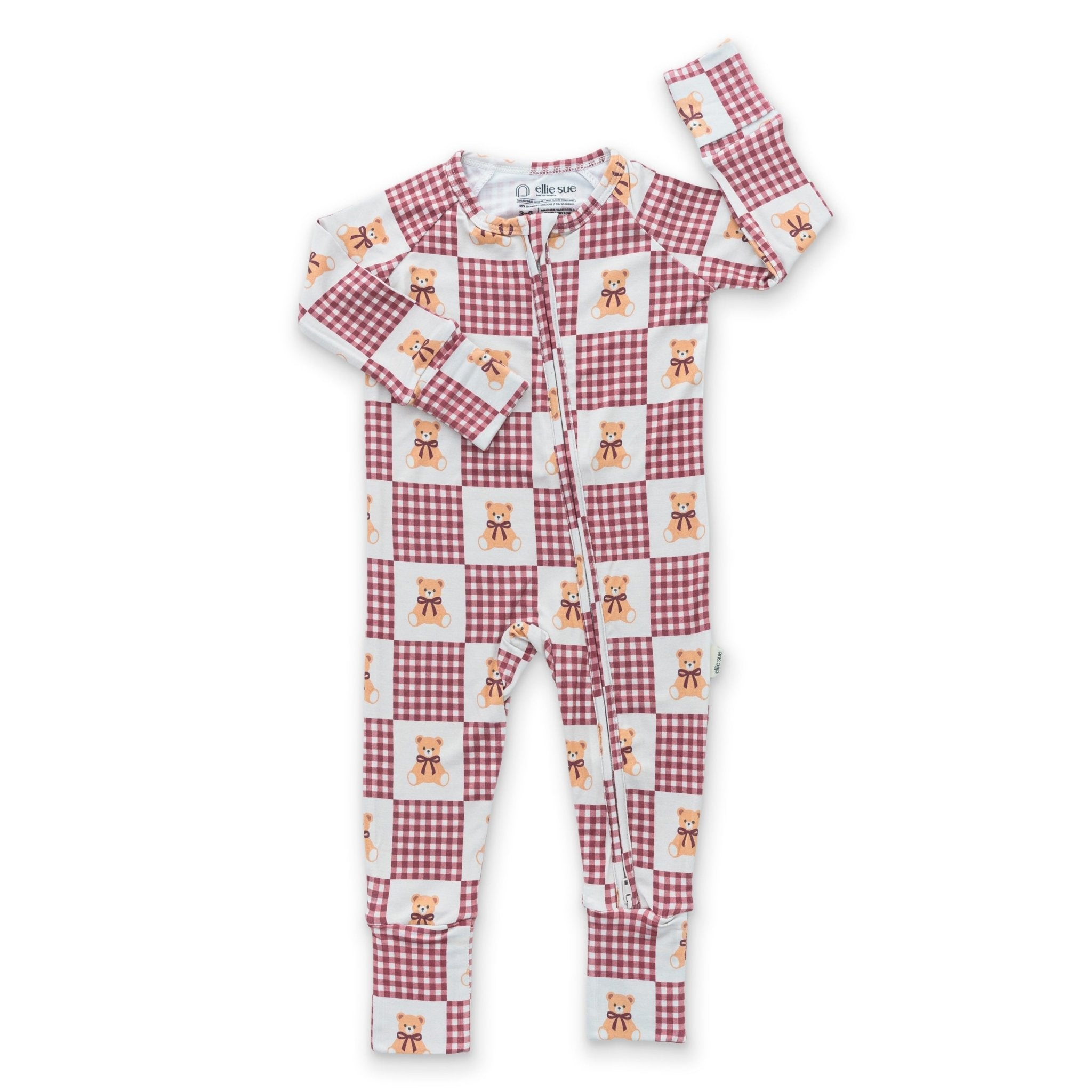 Teddy Zipper Romper