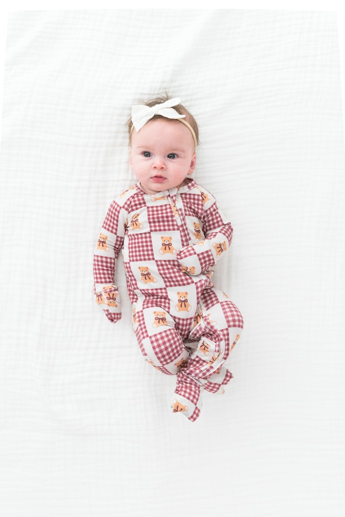 Teddy Zipper Romper