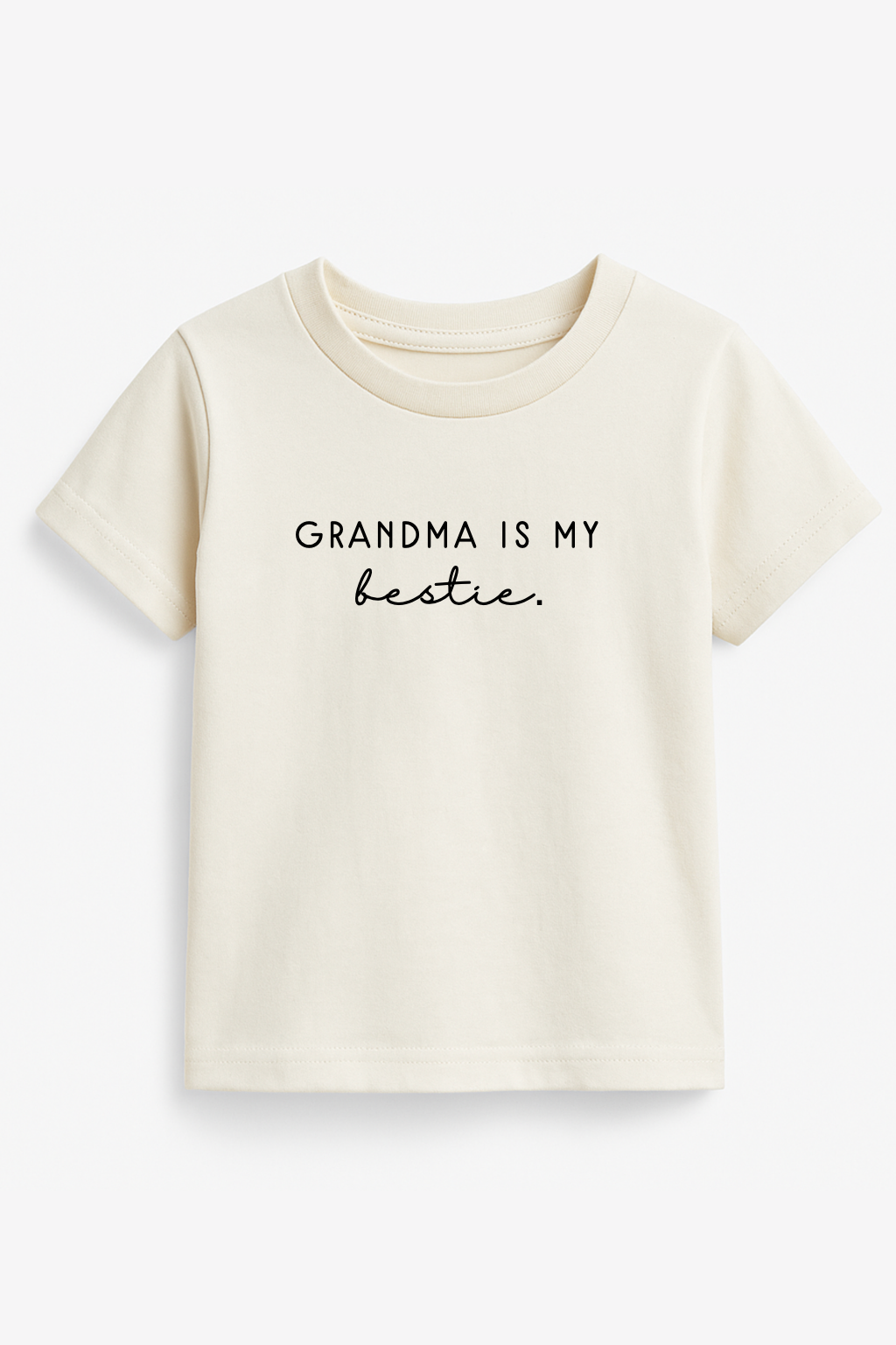 Grandma Is My Bestie Organic Cotton Kids Graphic Tee