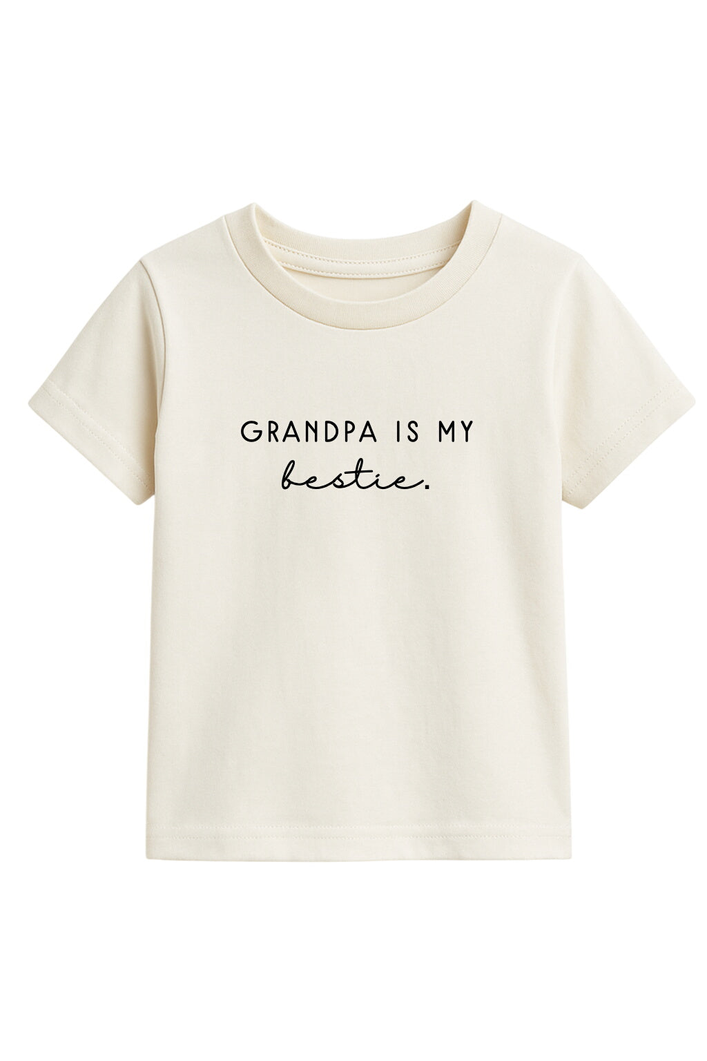 Grandpa Is My Bestie Organic Cotton Kids Graphic Tee