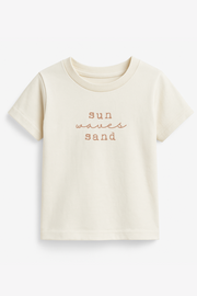 Sun Waves Sand Clay Organic Cotton Toddler T-shirt Short Sleeve