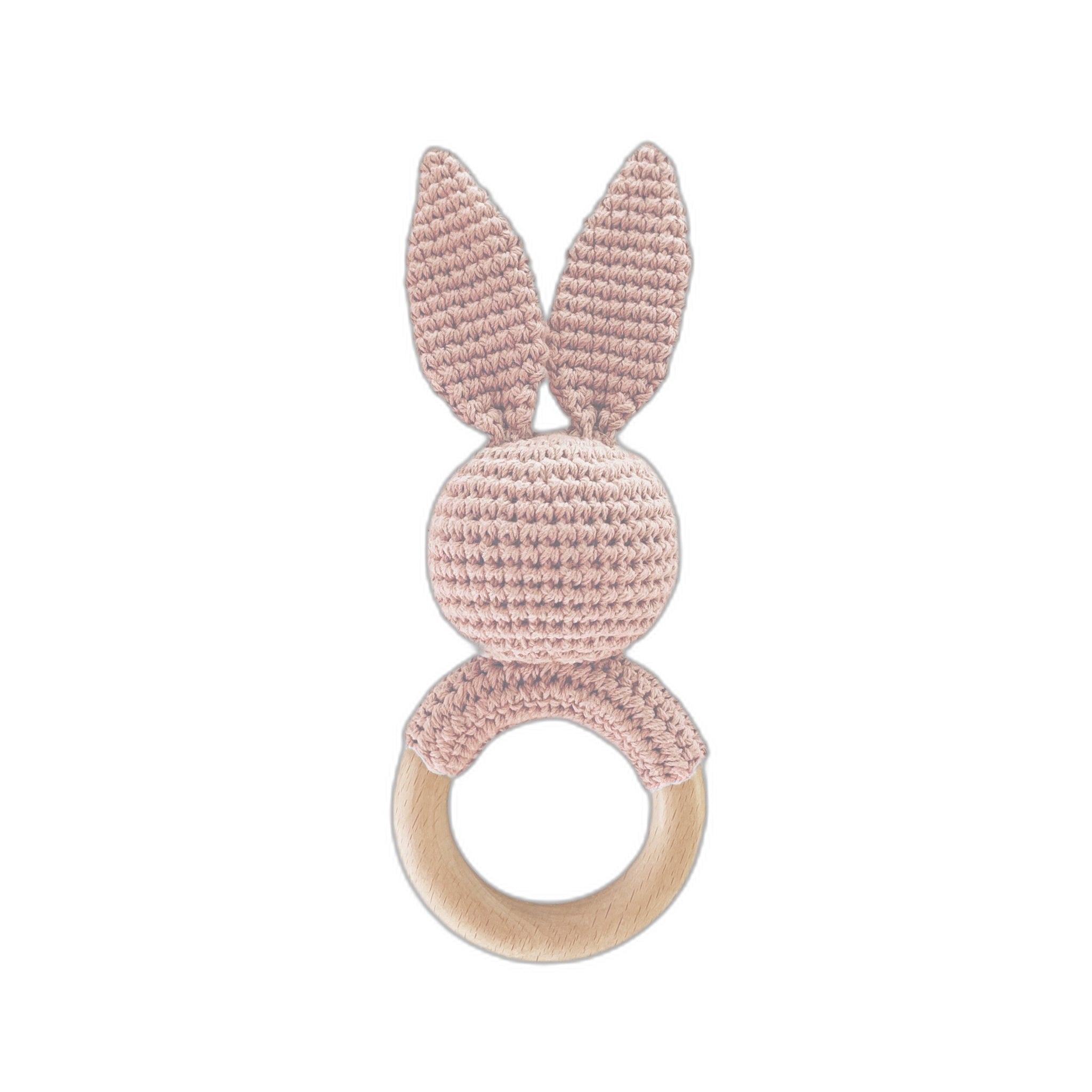 Cotton Crochet Rattle Teether, Bunny