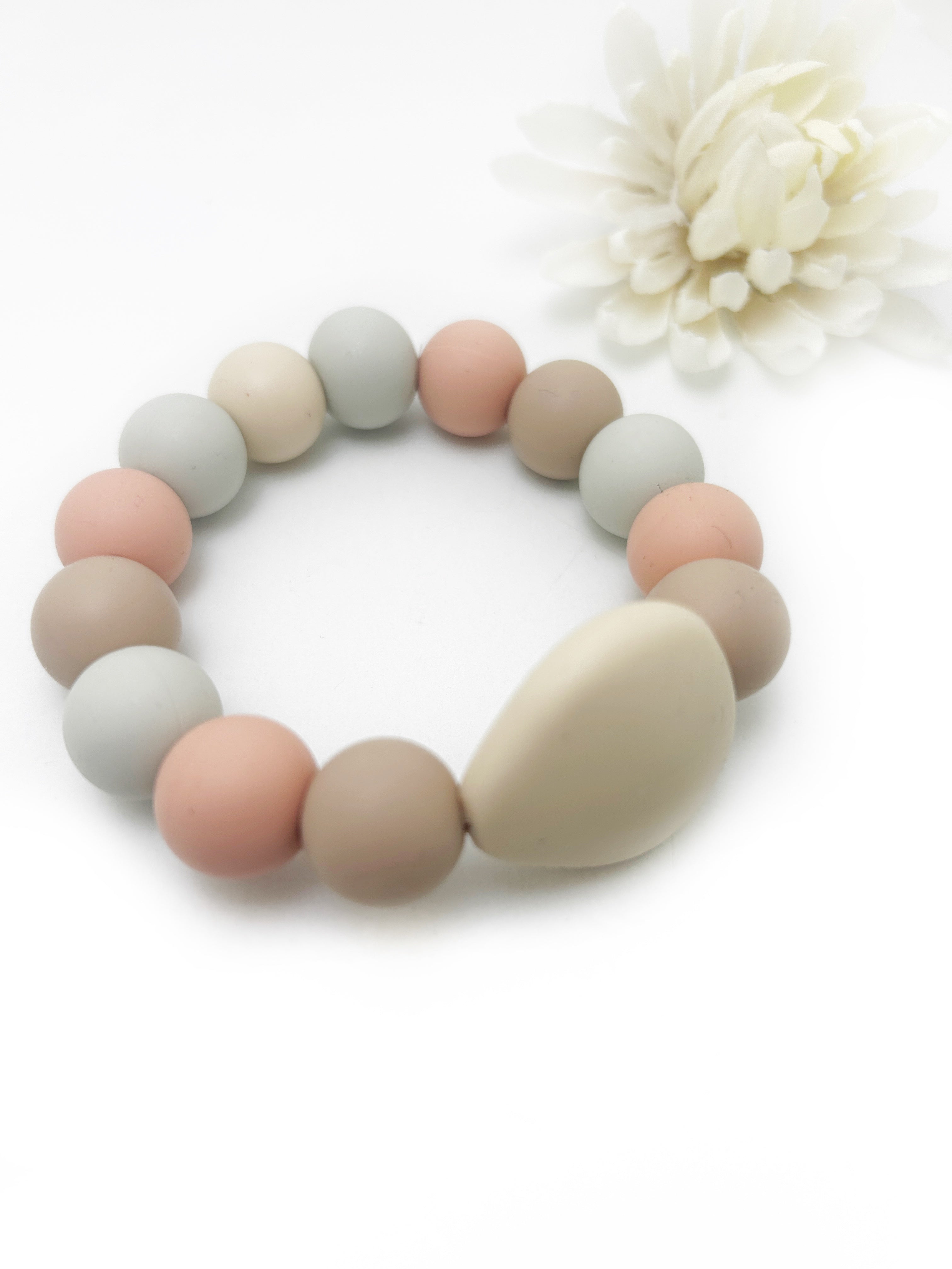 Natural Teething Ring: 100% Food Grade Silicone For Safe Teething Relief