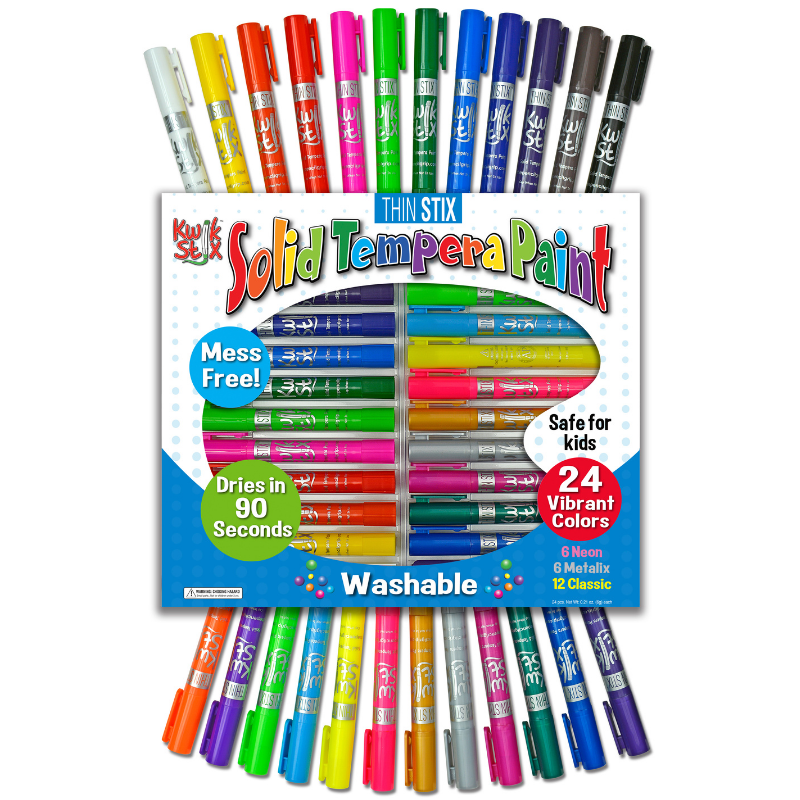 Thin Stix Paint Sticks, Set Of 24