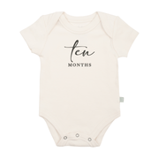 Graphic Bodysuit | Ten Months Milestone Charcoal